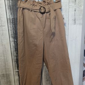 Fever Crop wide leg pants , with elastic waist and Belt